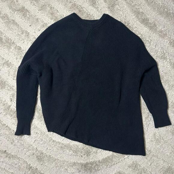 Free People Downtown Asymmetrical Ribbed Sweater - Picture 2 of 4